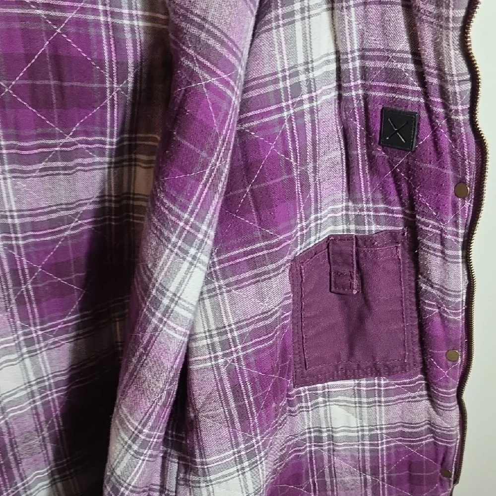 Women's Purple Utility Jacket - Picture 6 of 7